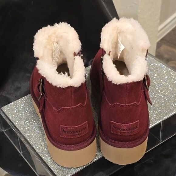 Koolaburra By Ugg Kelissa Mini Ankle Boots- Windsor Wine - Picture 9 of 10